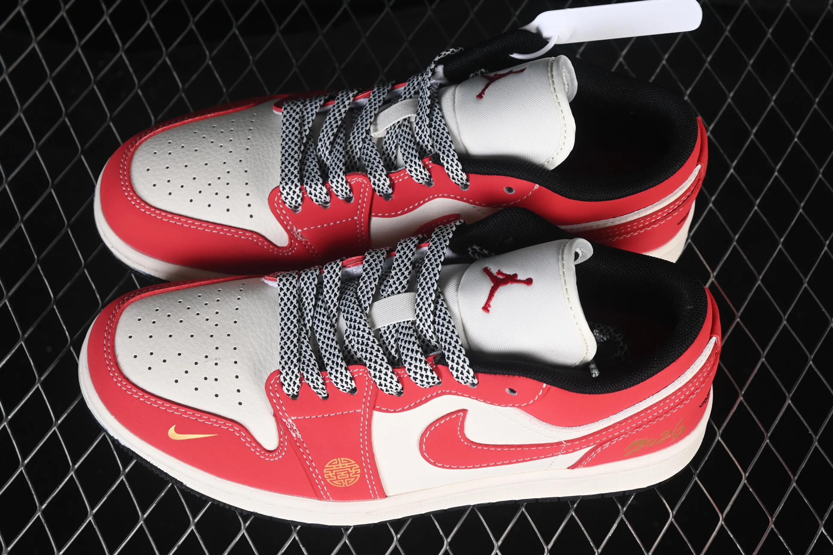 All categories Air Jordan Jordan series basketball shoes Air Jordan 1 Low High-end customized low-top sneakers Air Jordan 1 Low AJ1 Joe 1 Year of the Horse limited high-end customized low-top retro basketball shoes MZ9588-842